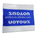 wholesale garment woven label/tag/customized clothing embroidered logo/satin label
